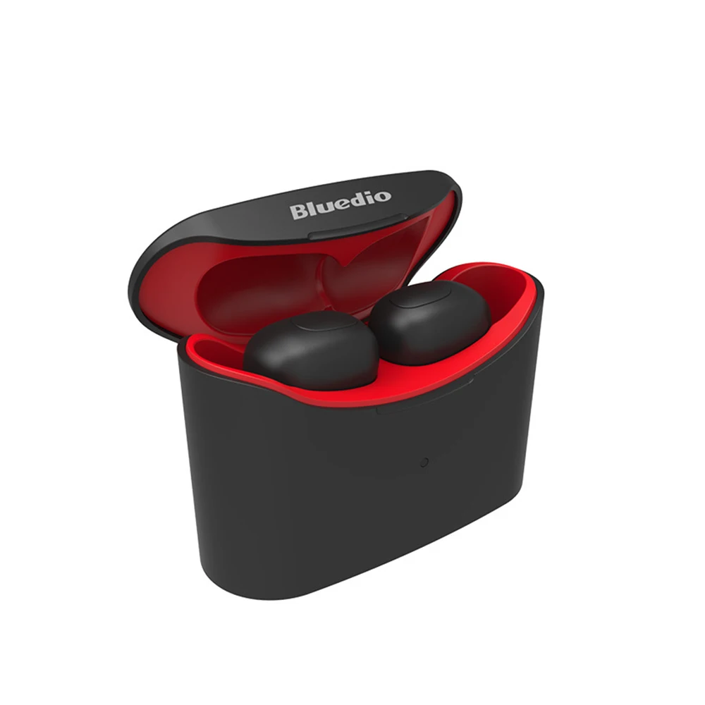 Красный Модные мини TWS наушники Bluetooth 5,0 Спортивная гарнитура Беспроводные наушники с зарядным устройством для телефонов IPhone huawei xiaomi - Цвет: Красный