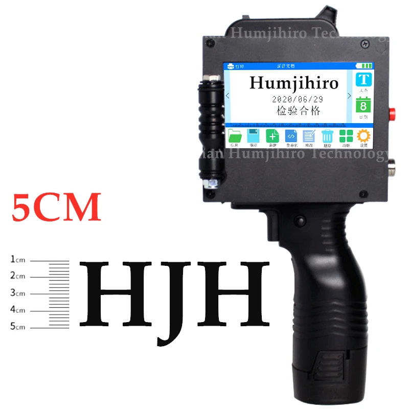 20 языков 5 см ручной струйный принтер термоструйный переменный QR-штрих-код дата