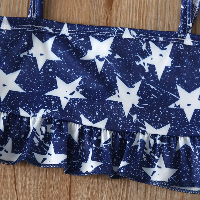 

Baby Girls Swimwear Star Tops Shorts Set Swimsuit Outfits Kids Beachwear Girls Swimsuits