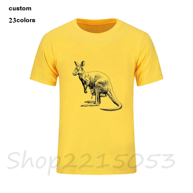 Модные забавные мужские футболки с изображением животных велоцираббит кенгуру