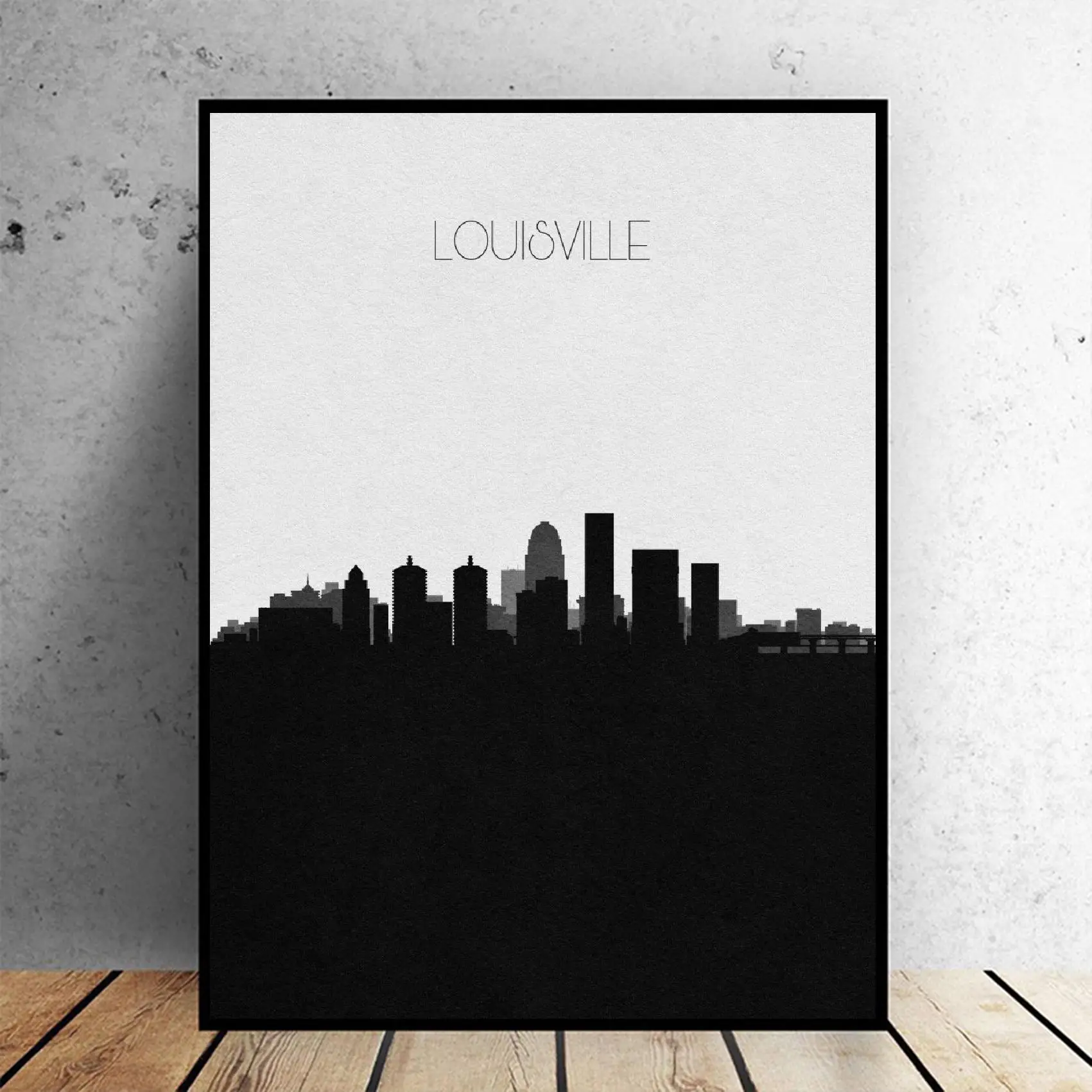 Louisville Skyline Canvas Painting Wall Art Pictures Prints Home Decor Poster Decoration For Living Room | Дом и сад