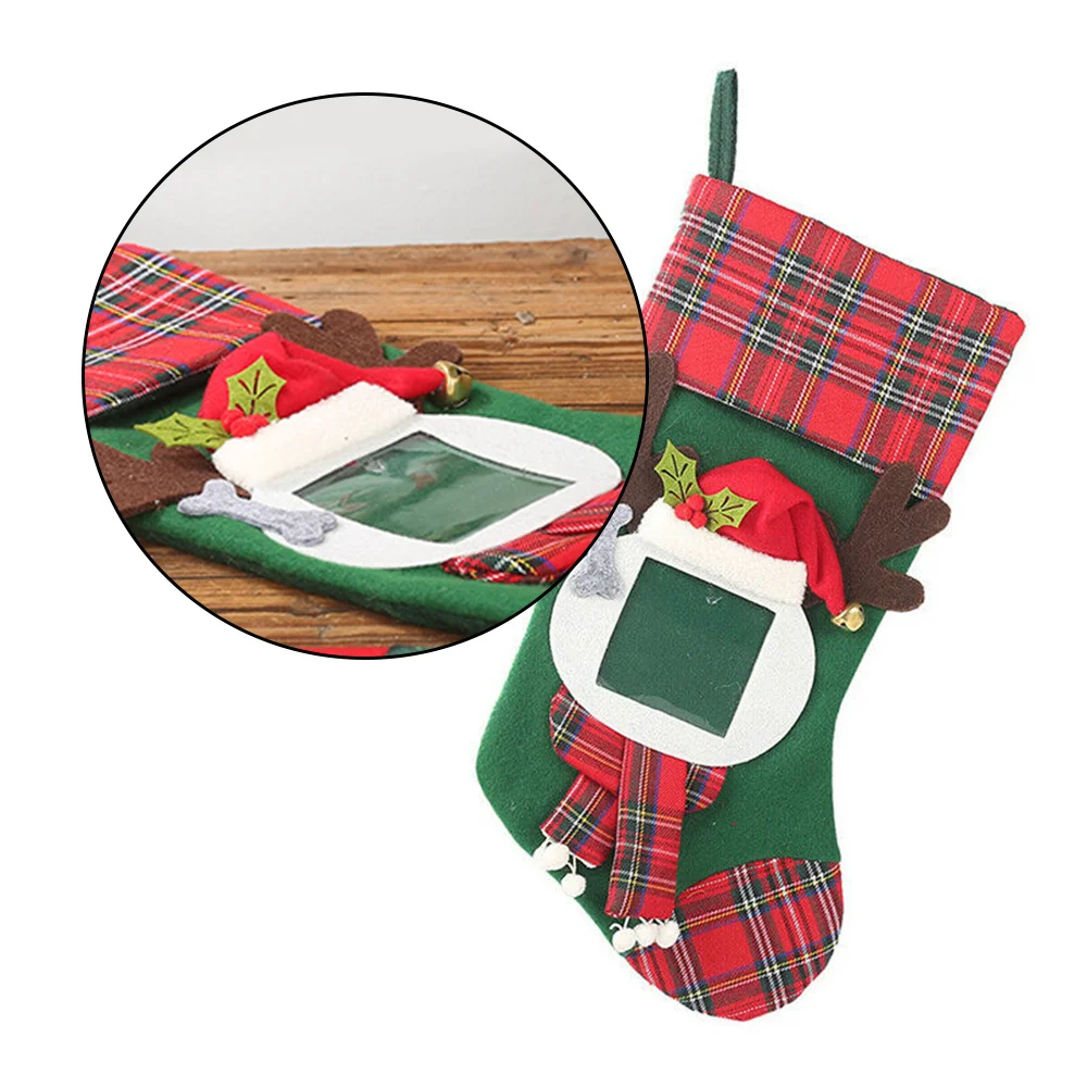 

New Year Christmas Stocking Sack Xmas Gift Candy Bag Noel Christmas Decorations Home Christmas Tree Decor