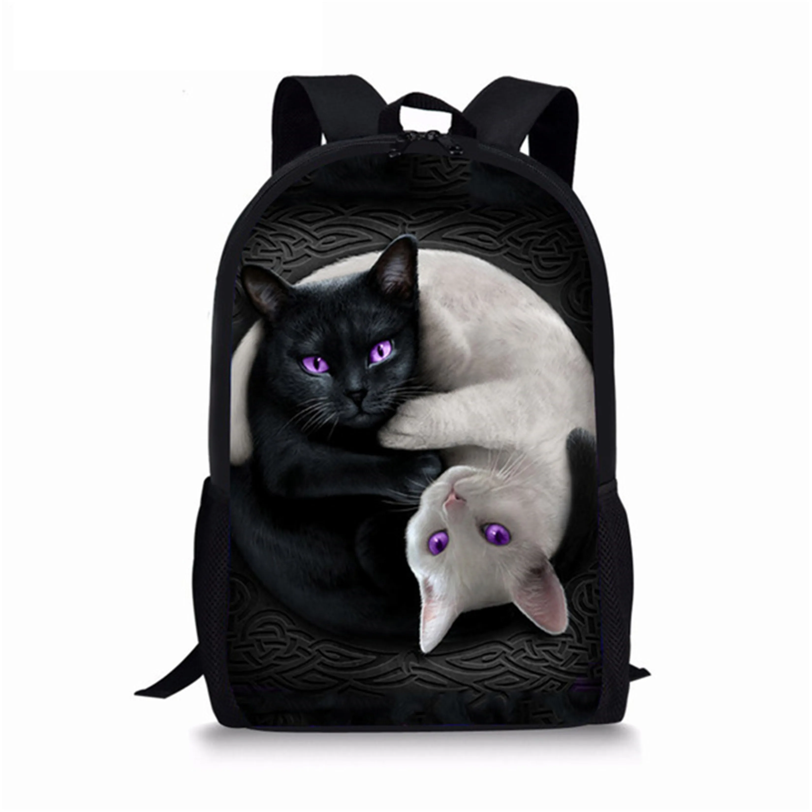 HaoYun Fashion Children's School Backpack Little Animal Pattern Toddlers School Bags Kawaii Cats Design Teenagers Travel Bags