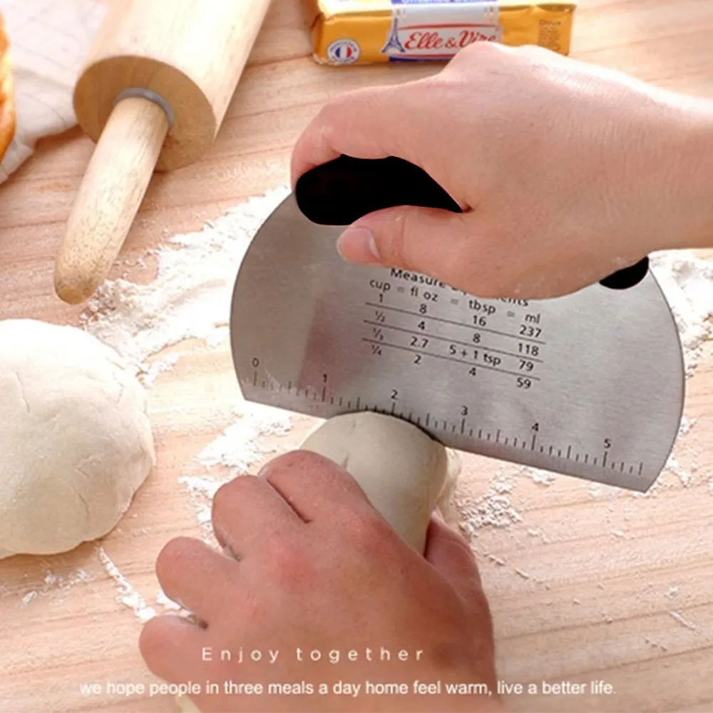 1 шт. нержавеющий резак для прокатки теста шпатель торта в рулонах скребок