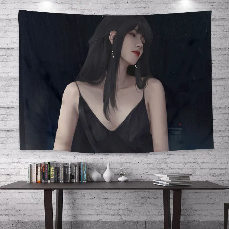 Фон для фотографий Сексуальная девушка настенная ткань подвесная спальни