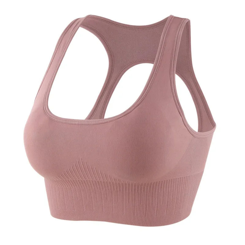 Wmuncc Seamless Sports Bra with Pad High Impact Yoga Crop Tops Women Adjustable Running Workout Push Up Active Wear Shockproof | Спорт и