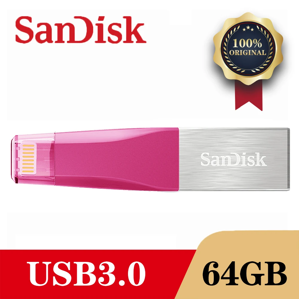 SanDisk X40N USB 3 0 OTG флэш-накопитель диск 128 Гб 64 ГБ 32 16 Pen Drive Флешка для ПК/Iphone 2 в 1 |