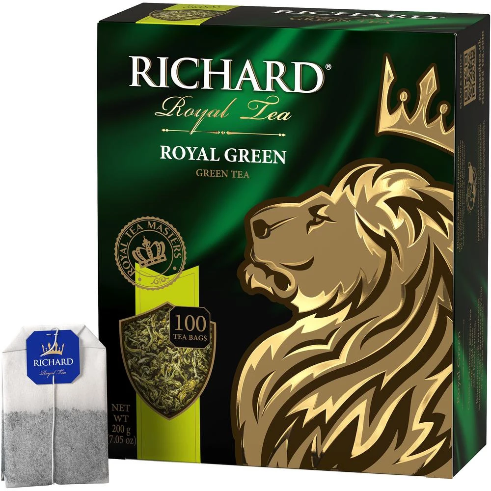 Чай Richard &quotRoyal Green&quot зеленый 100 пакетиков |
