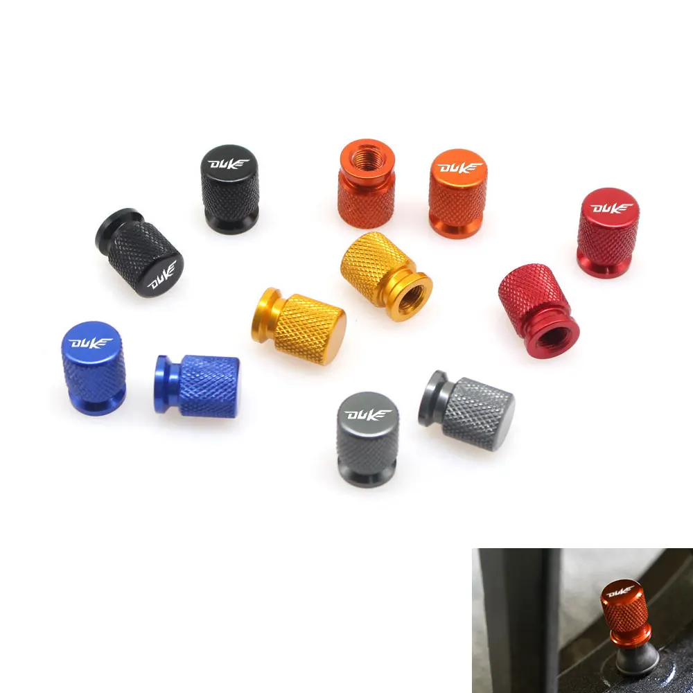 

For Duke 125 200 250 390 690 All Years Universal Motorcycle CNC Aluminum Accessories Wheel Tire Tire Valve Stem Caps Covers