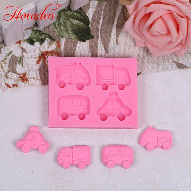 

Car Shape Silicone Mold Fondant Cake Decorating Molds Polymer Clay MouldAA
