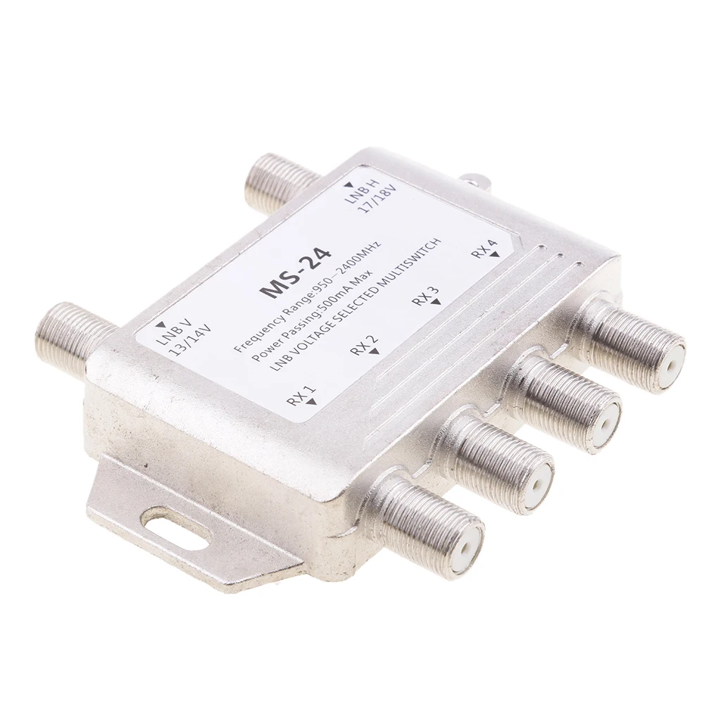 Мультипереключатель напряжения DTV 2X4 LNB выбран 2 в 1/4 выхода спутниковый