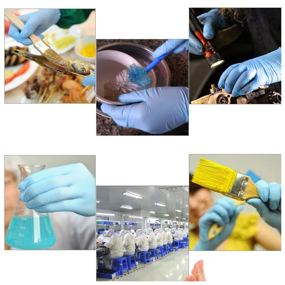 10 шт. одноразовые нитриловые перчатки для уборки дома|Защитные перчатки| |