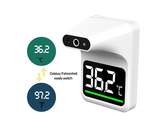 SmileCare Non-Contact Digital Automatic Infrared Wall Mount Forehead Thermometer Free Hand Thermometer for All Occasions UFR101 4