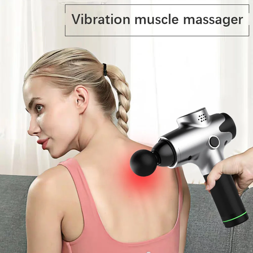 

LCD Display Massage Gun Deep Muscle Massager Muscle Pain Body Neck Massage Exercising Relaxation Slimming Shaping Pain Relief