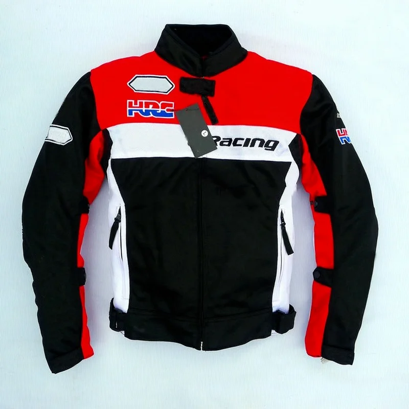 NEW Summer Motorcycle Riding Jacket Motorcycle GP Racing Breathable Mesh Jacket with Protectors for Honda