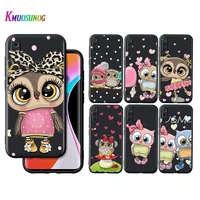 silicone cover lovely animal owl for xiaomi mi note 11i 11t 11 10i 10t 10 9 9t 8 se lite pro ultra 5g phone case shell