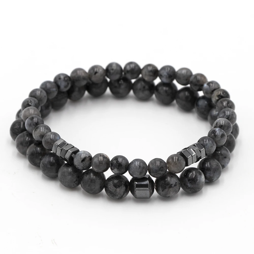Мужские браслеты с подвесками из черного камня|Цепочки и браслеты| |