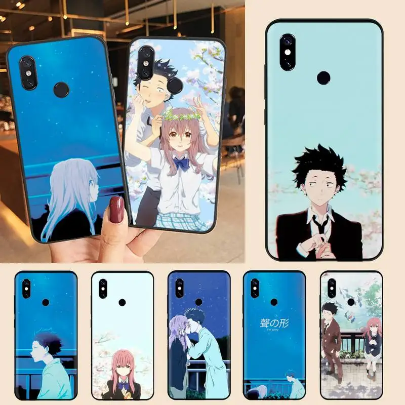 

A Silent Voice Japan anime Phone Case For Xiaomi Redmi note 7 8 9 t max3 s 10 pro lite Luxury brand shell funda coque