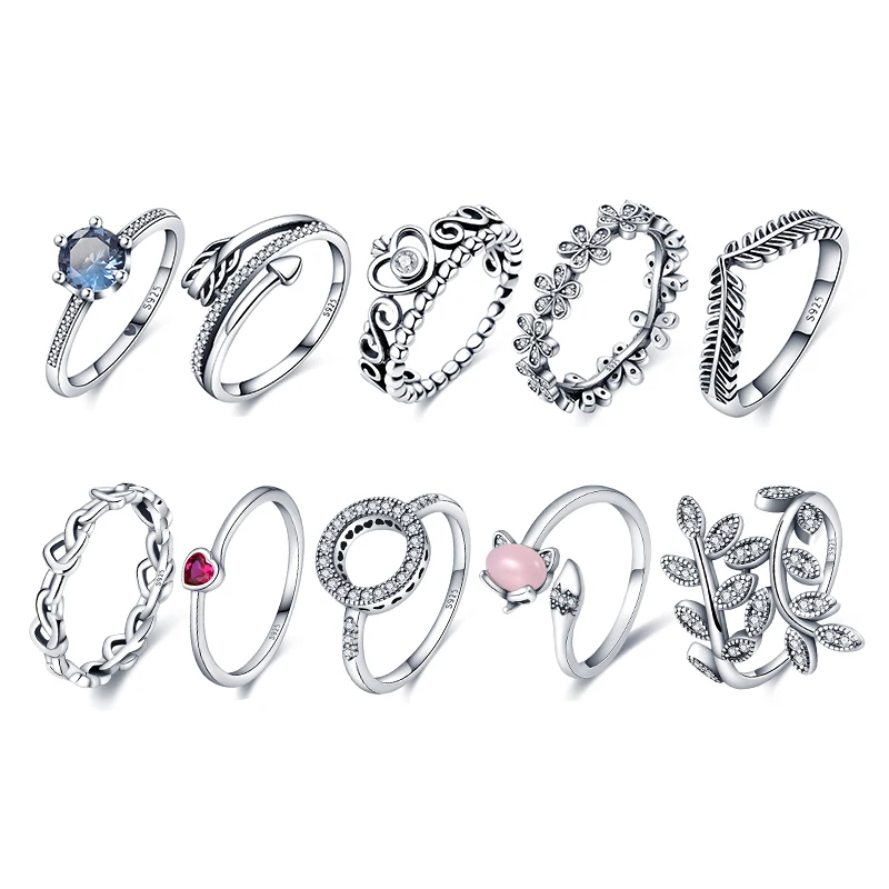 

Женское кольцо из серебра 925 пробы, с цирконом