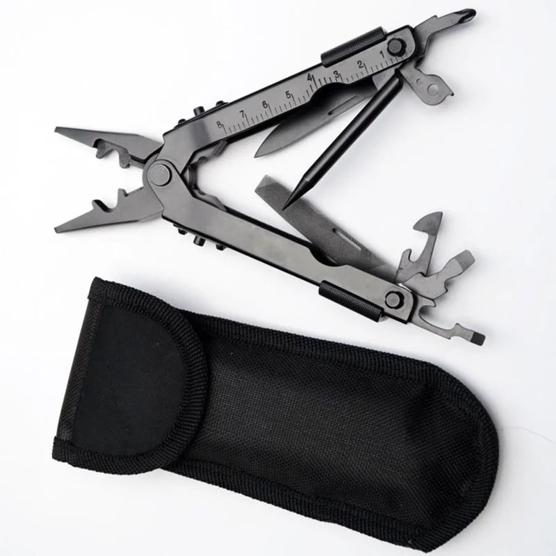 

5 In 1 Multifunctional Folding Pliers Multi Tool Telescopic Pliers With Saw Pliers Can Opener Screwdriver Bit Set Outdoor Tools