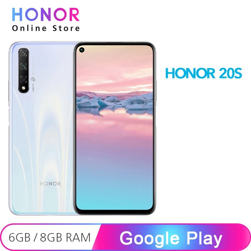 Задняя камера Honor 20 S 6 ГБ 128 8 48 МП Восьмиядерный процессор Kirin 810 экран 26 дюйма 2340x1080