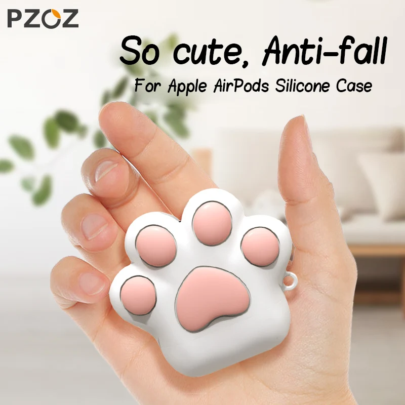 Чехол PZOZ для airpods мягкий силиконовый чехол наушников Air Pods pods ударопрочный Apple