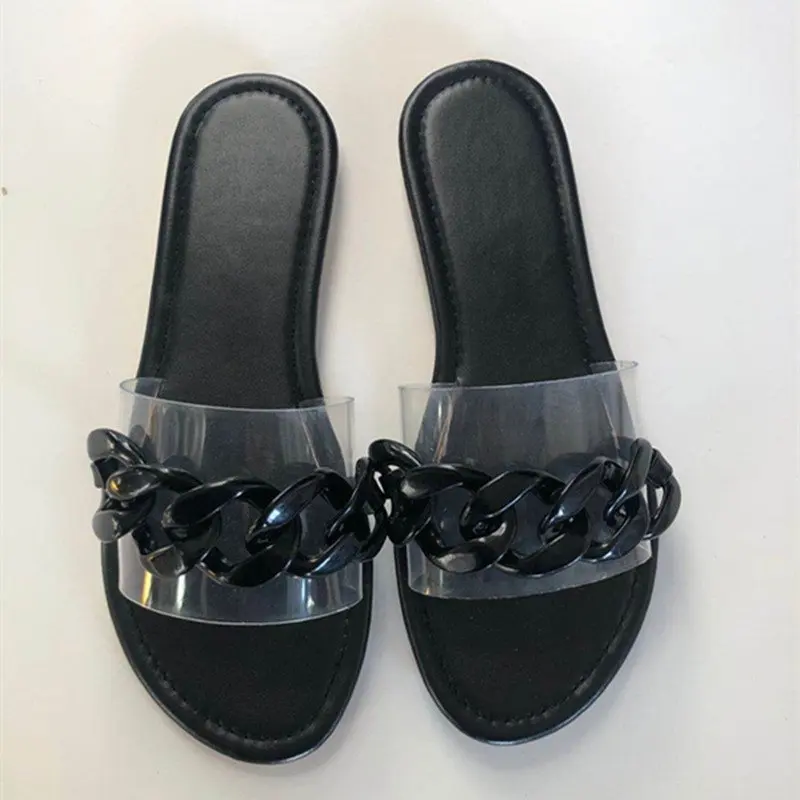 

Slippers Women's Flat Bottom 2021 Summer New Sandals Women Wear Large Slippers Casual Beach Sandals Woman Slippers Sexy sandals