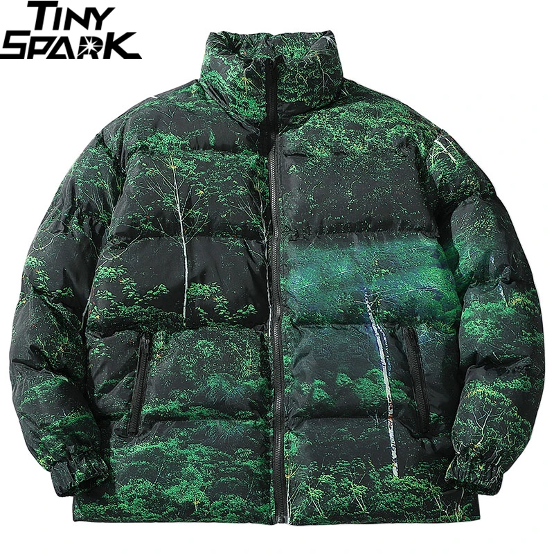 2019 куртка в стиле хип хоп парка с натуральным деревом камуфляжная уличная