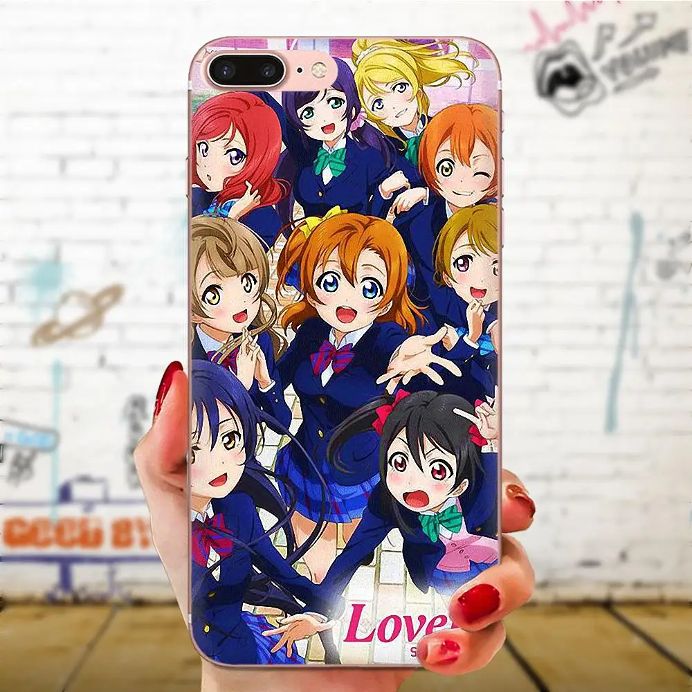 Аниме Love Live для Xiao mi 3 4 4C 4i 5 5s 5X6 6X8 SE Pro Lite A1 Max x 2 Note окрашенный чехол телефона |
