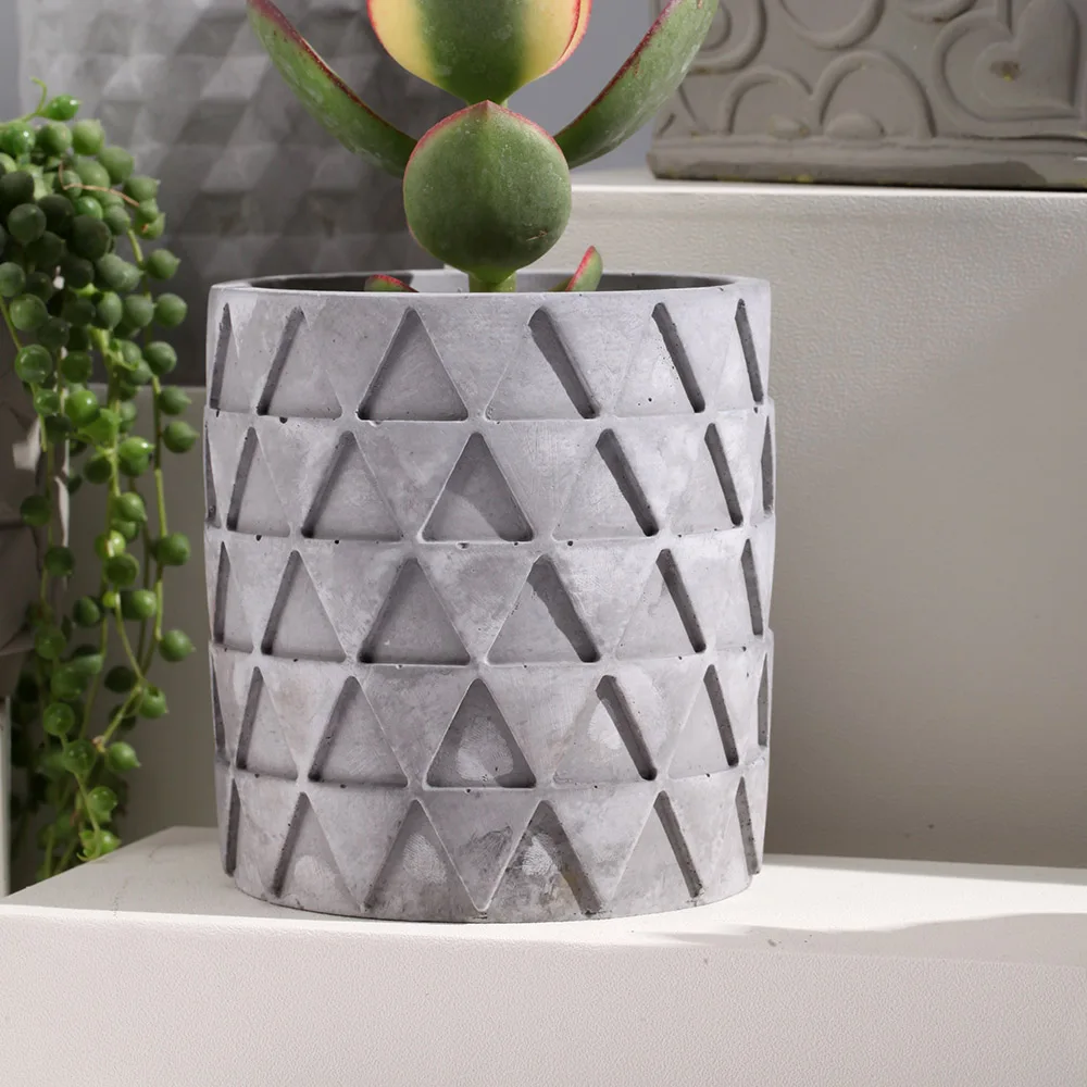 

Handmade Concrete Planter Moulds for Round Succulent Plants Silicone Molds