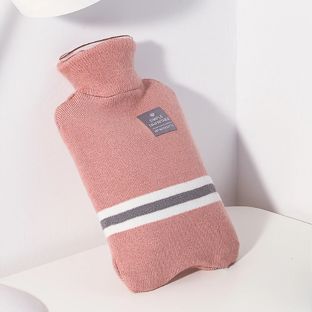 1000/2000 мл портативная бутылка для воды резиновая высокая плотность зимняя грелка