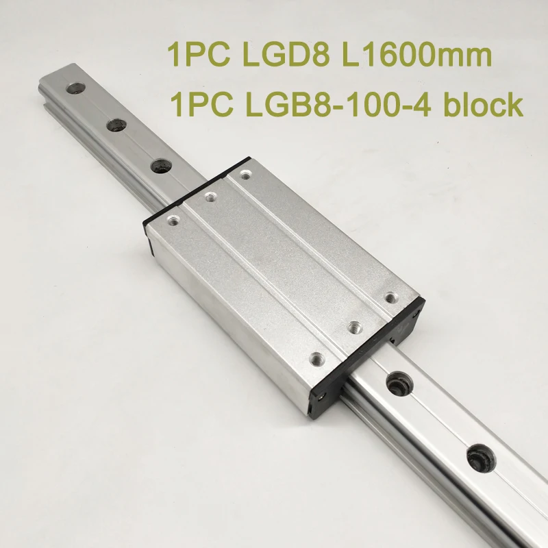 1 шт. высокоскоростной линейный направляющий ролик рельсовая направляющая LGD8