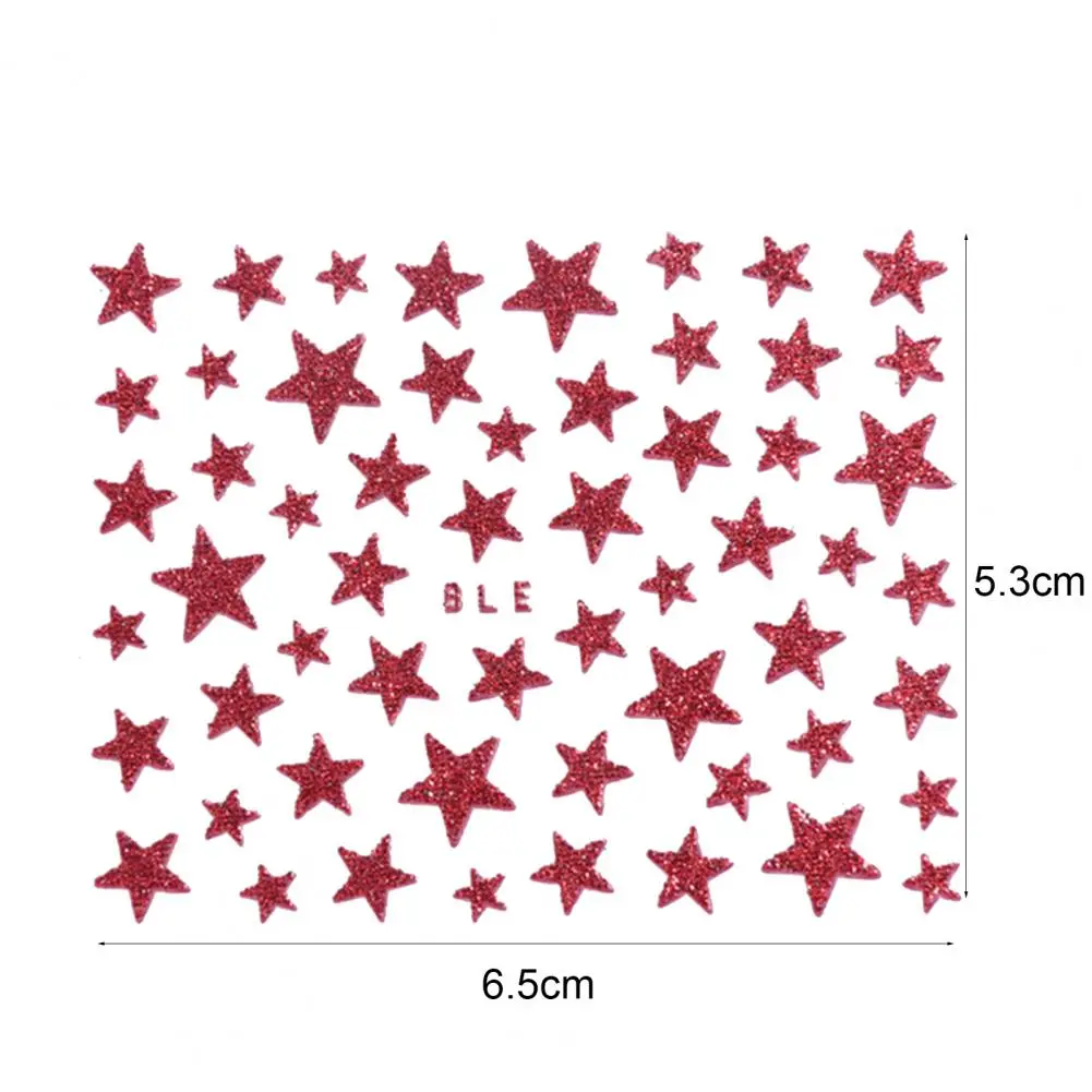 

3D Nail Slider Stars Stickers Glitter Shiny Fingernail Decoration for Women