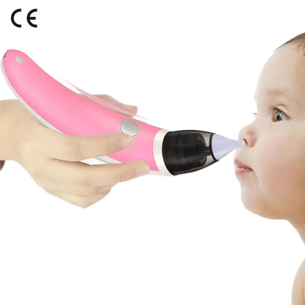 Baby Nasal Aspirator 2 в 1 Детский Электрический носовой аспиратор, очиститель носа для новорожденного ребенка, средство для удаления черных точек для взрослых, 3 регулируемых скорости, 5 сменных наконечников - Цвет: Baby Nasal Aspirator