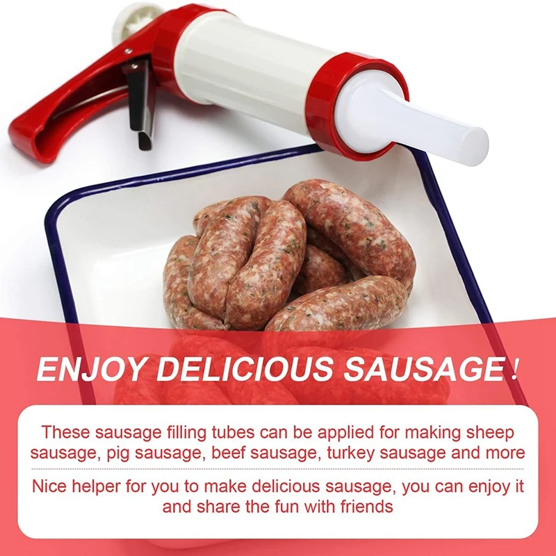 9 шт Пластиковые колбасные трубки воронки для наполнения сосисок инструмент