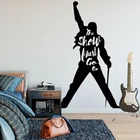 Большая королева Freddie Mercury Singer музыкальная Настенная Наклейка The Show Must Go On Rock Музыка Настенная Наклейка вдохновляющая Цитата Винил