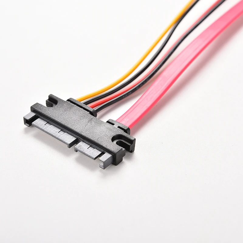 12 дюймов мужского и женского пола 7 + 15 Pin данных SATA HDD Мощность комбо продлить
