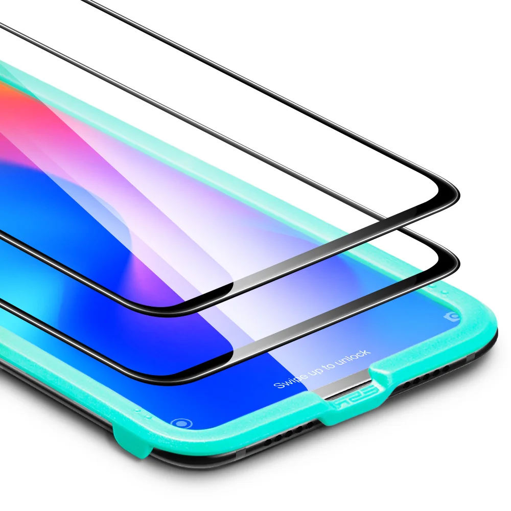2 шт./лот ESR экран Prorector для Xiaomi Mi 9 закаленное стекло 3D полное покрытие телефона Защитная пленка для Xiaomi Mi 9 - Цвет: 2 pcs