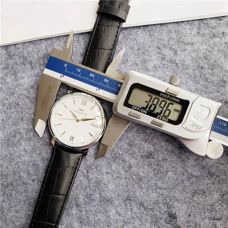 

IWC- Luxury Men Business Quartz Watch Men's women Top Brand Wrist watch Chronograph Stop Watches Fashion