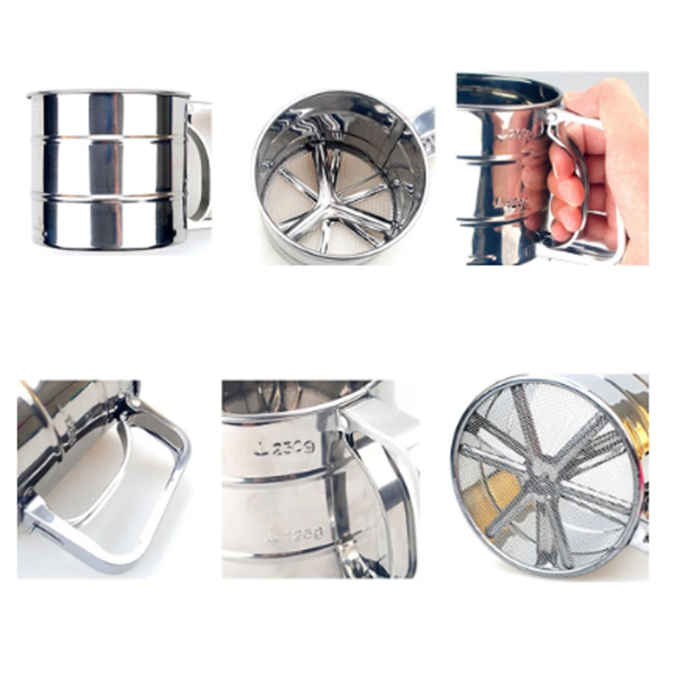Сито для муки нержавеющая сталь глазурь выпечки шейкер сахара | Дом и сад