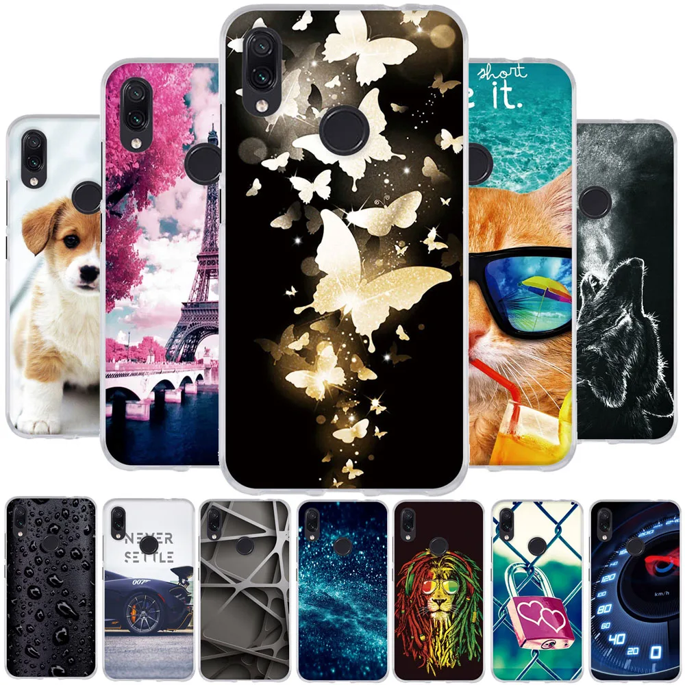 Чехол для телефона Xiaomi Redmi Note 7 чехол из ТПУ Pro силиконовый с принтом Note7 | Мобильные