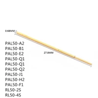 100pcs brass nickel plated compression test probe pal50 a2 b1 e2 q1 q2 j1 h2 f1 diameter of 0 68 mm