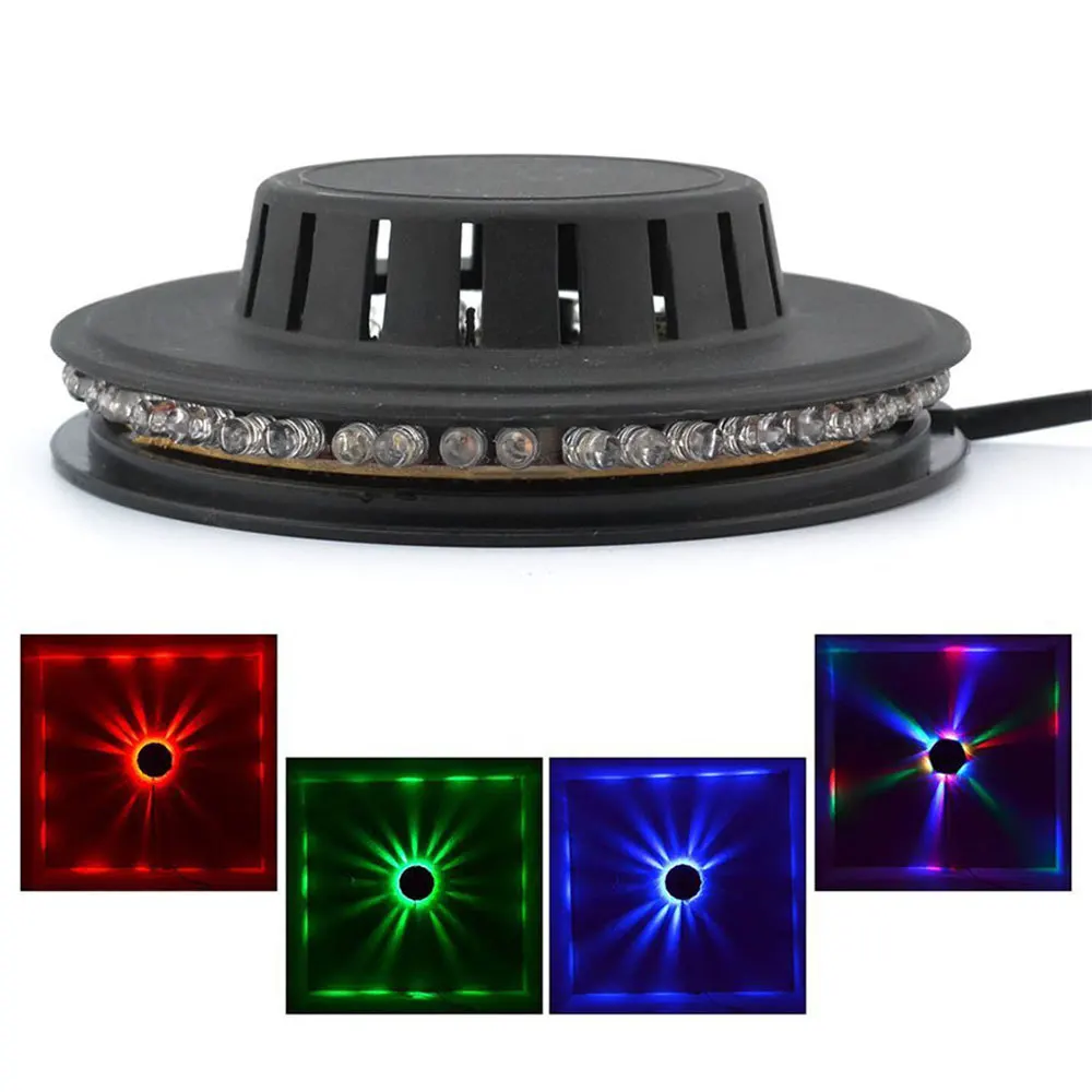 100-240 в бар DJ звуковой фон Настенный мини-СВЕТОДИОД RGB Подсолнечник лазерный