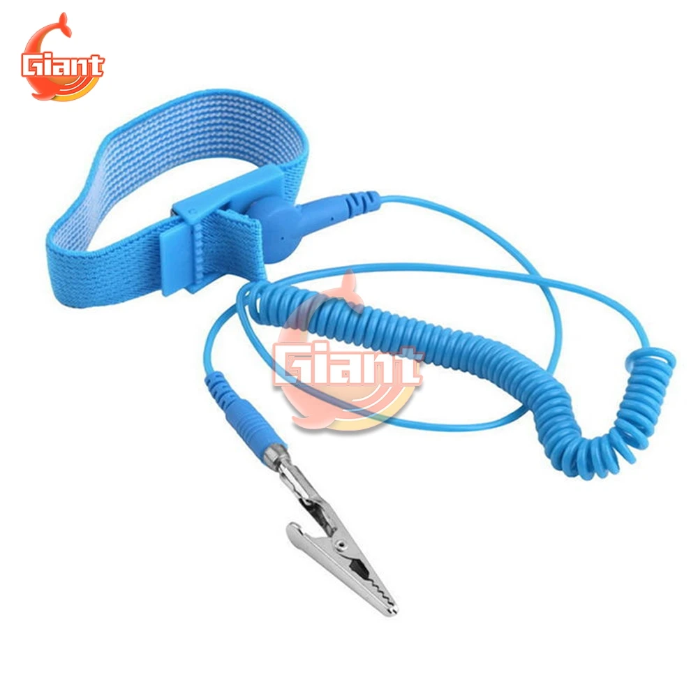 

Anti Static Wrist Strap Hand with Grounding Wire Welding Work Glo Self Defense Anti Static Bracelet Electrostatic ESD Discharge