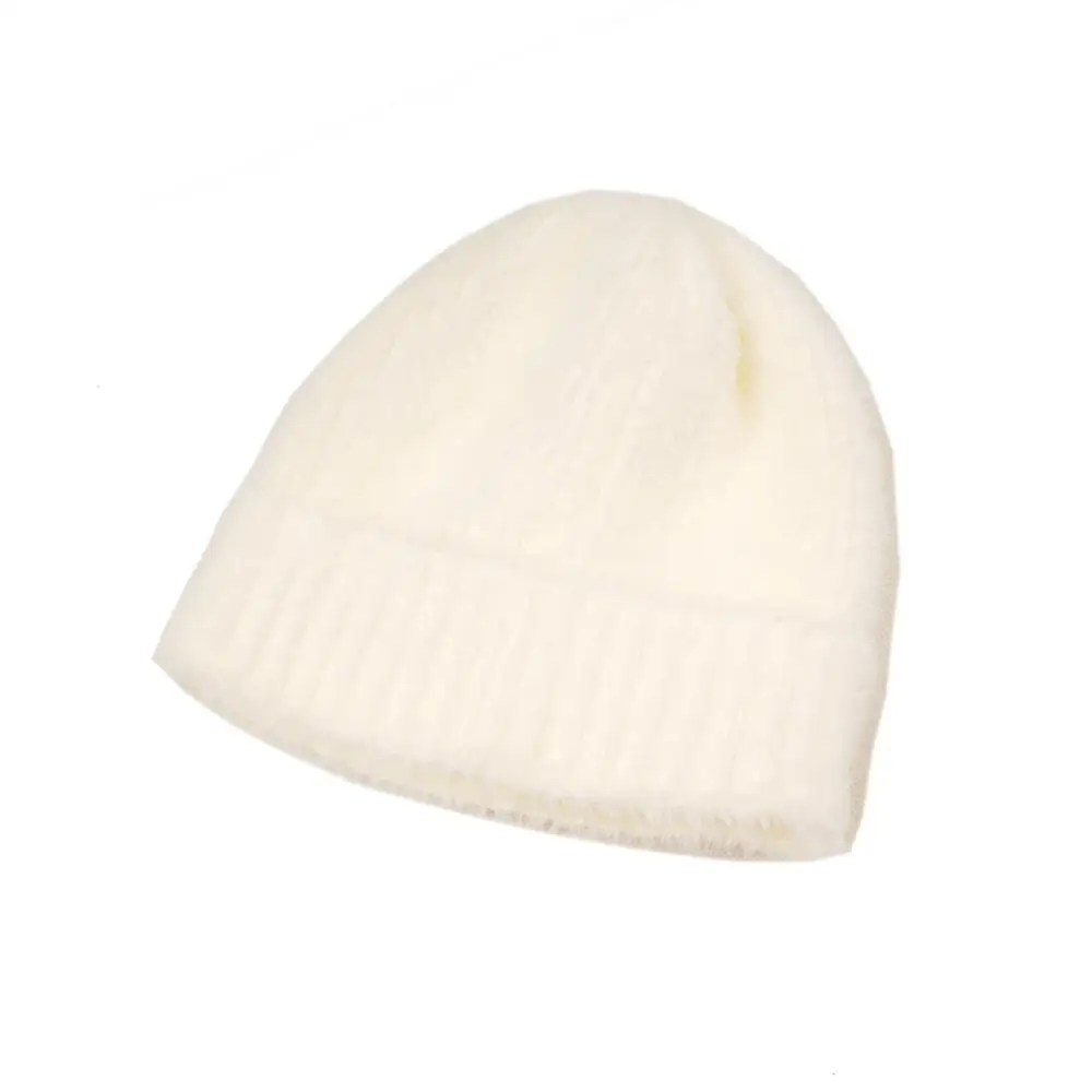 Модные вязаные женские шапки для девочек Шапка бини мужчин шапка однотонные