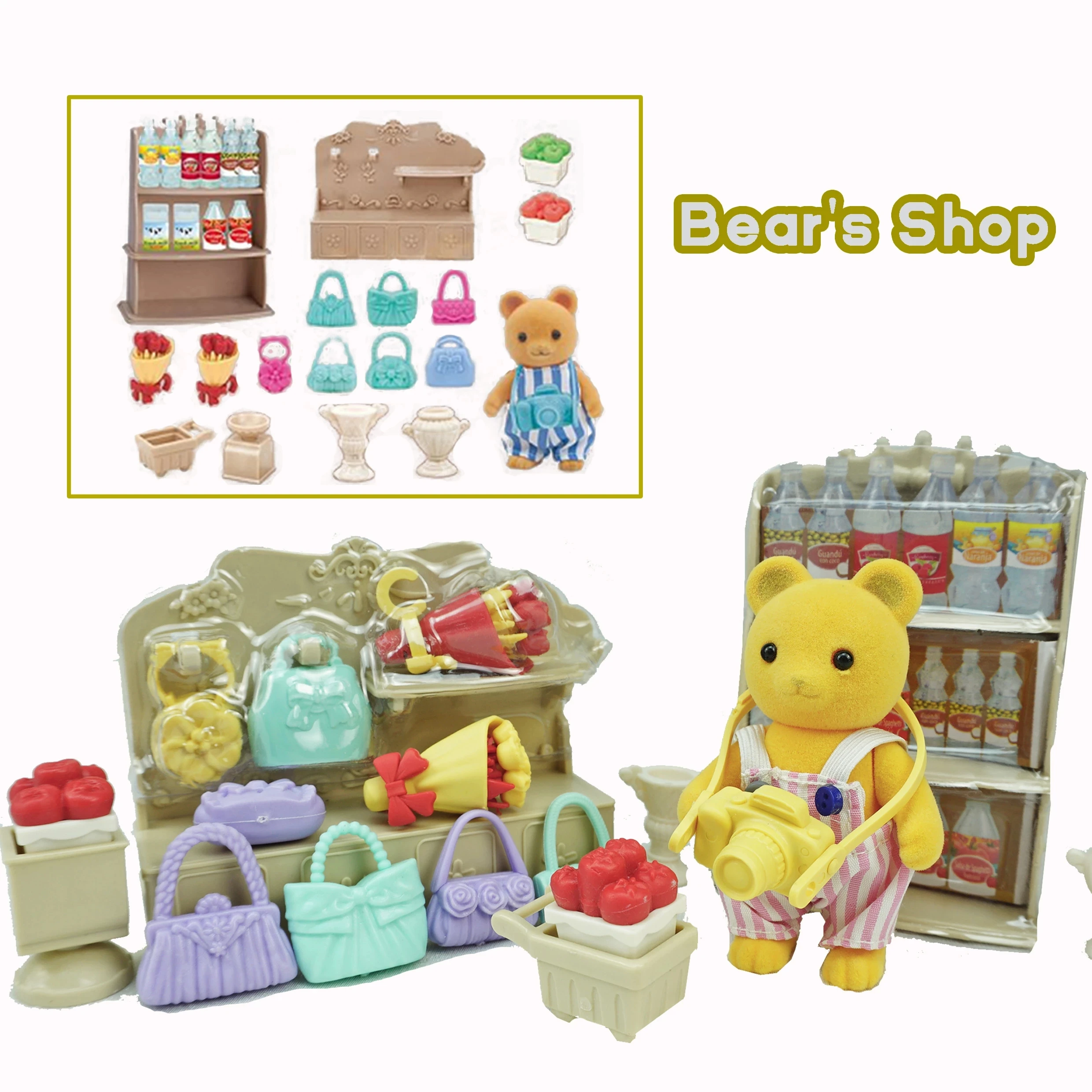 

Кукольный домик, семейный набор для кемпинга с лесными животными и чипмунком в масштабе 1:12, имитация девушки, стул для ролевых игр, аксессуа...