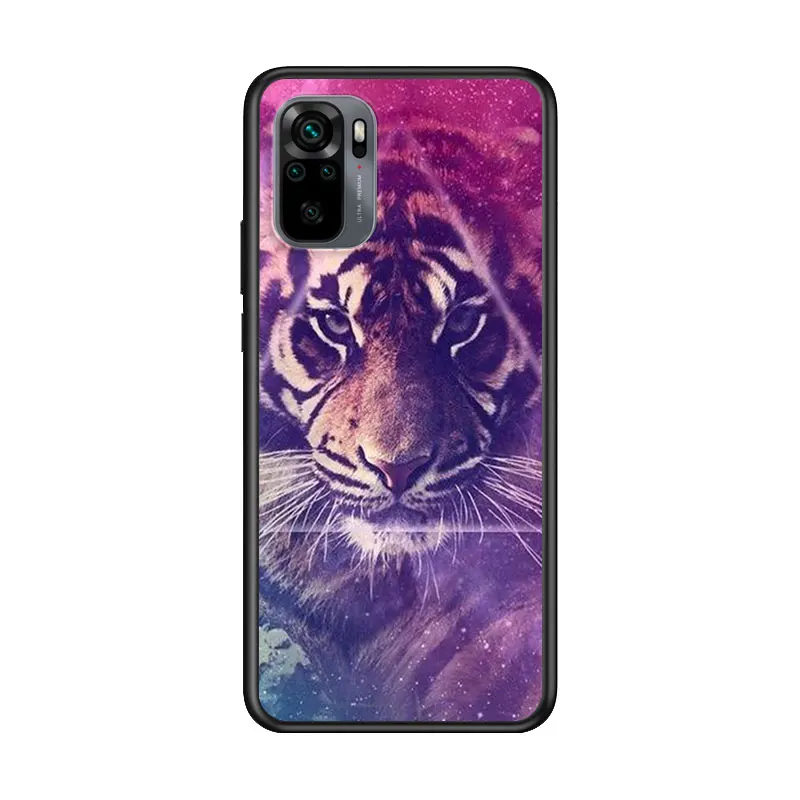 

Colorful Lion Tiger for Xiaomi Redmi Note 10 10S 9 9T 9S 9Pro Max 8T 8Pro 8 7 6 5 Pro 5A 4X 4 Soft Black Phone Case