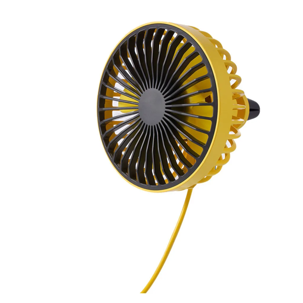 Автомобильный USB вентилятор тихий автомобильный Кондиционер 3 скорости