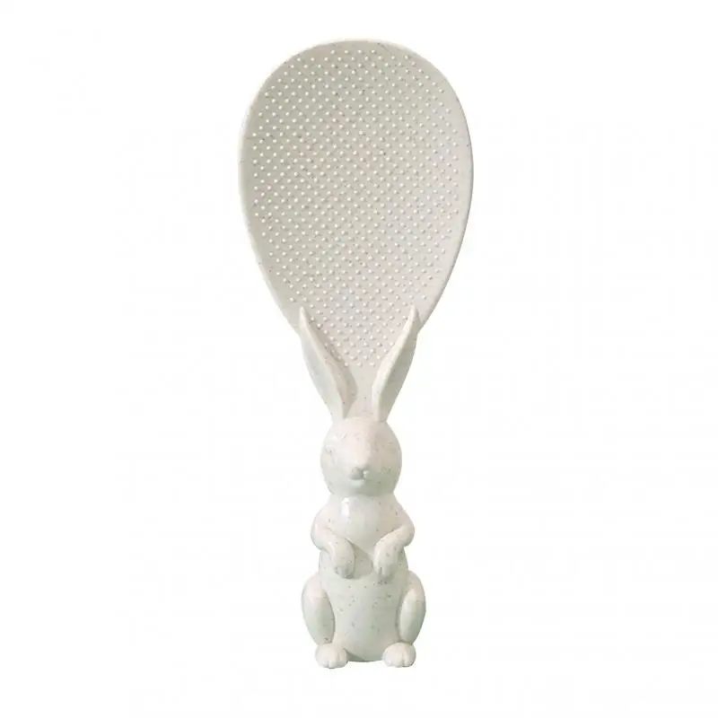 

Rice Shovel Wheat Straw Rabbit Spoon Can Stand Up Rabbit Rice Cooker Rice Spoon Creative Non-stick Rice Cartoon Rice Spoon