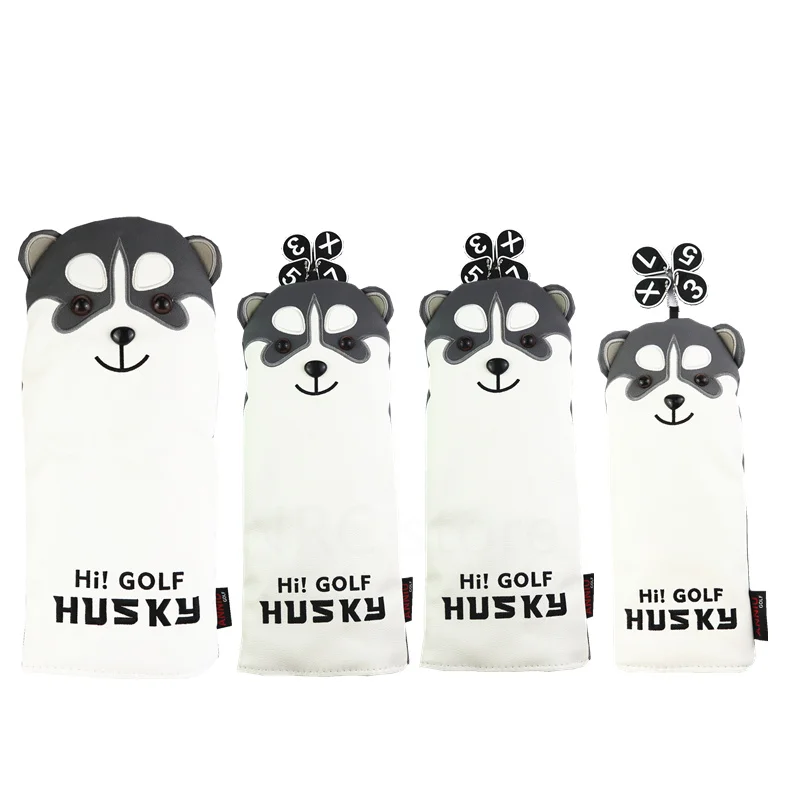 

Nrc 4pcs Golf Club Head Cover Voor Drivers Fairways En Hybride Golf Headcovers Set Cartoon